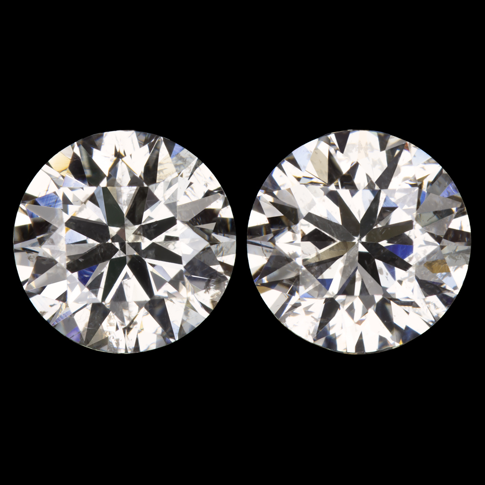 1 CARAT NATURAL DIAMOND STUD EARRINGS VERY GOOD ROUND BRILLIANT CUT PAIR 1ct