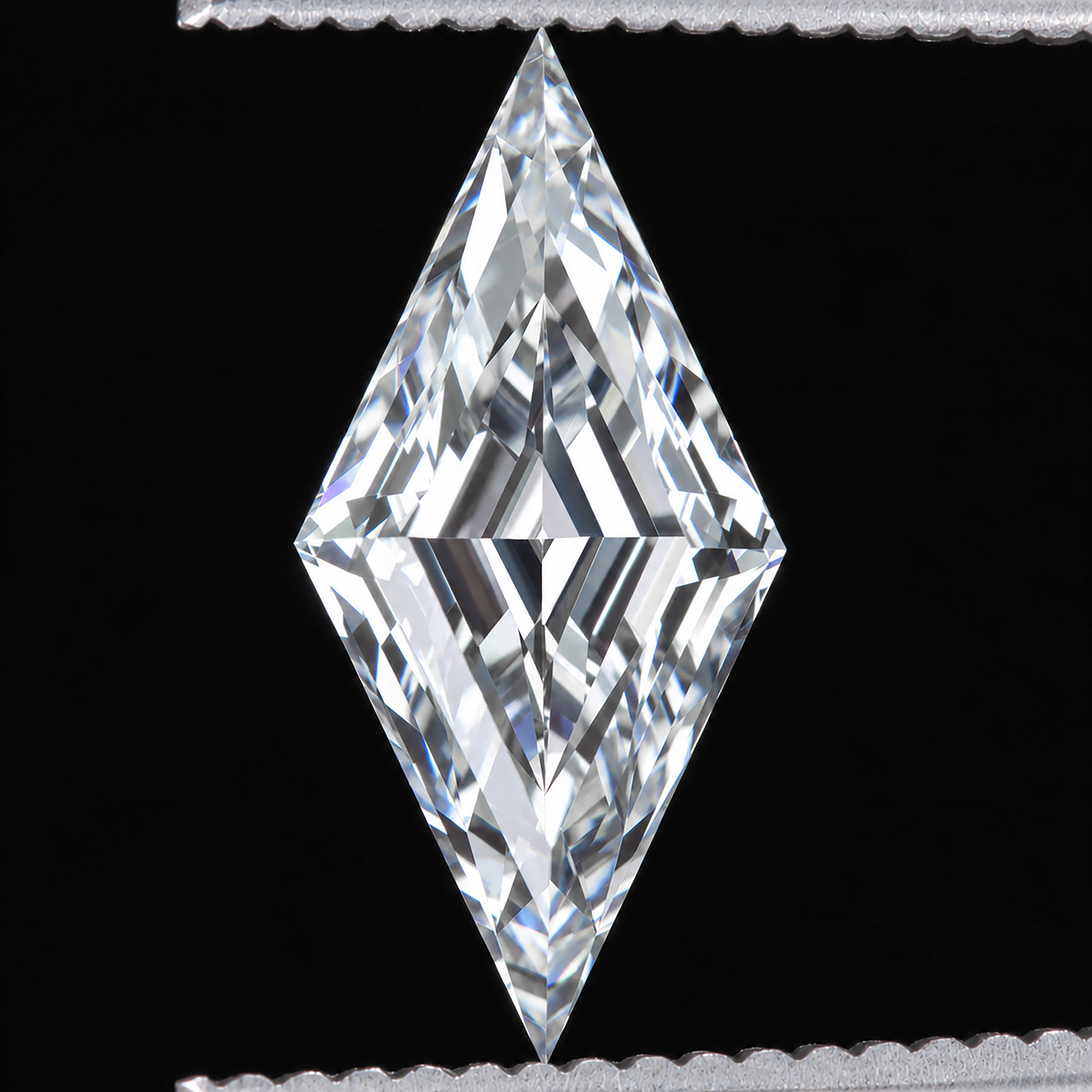LAB CREATED 2ct E VVS2 DIAMOND LOZENGE STEP CUT IGI CERTIFIED 2 CARAT LOOSE KITE